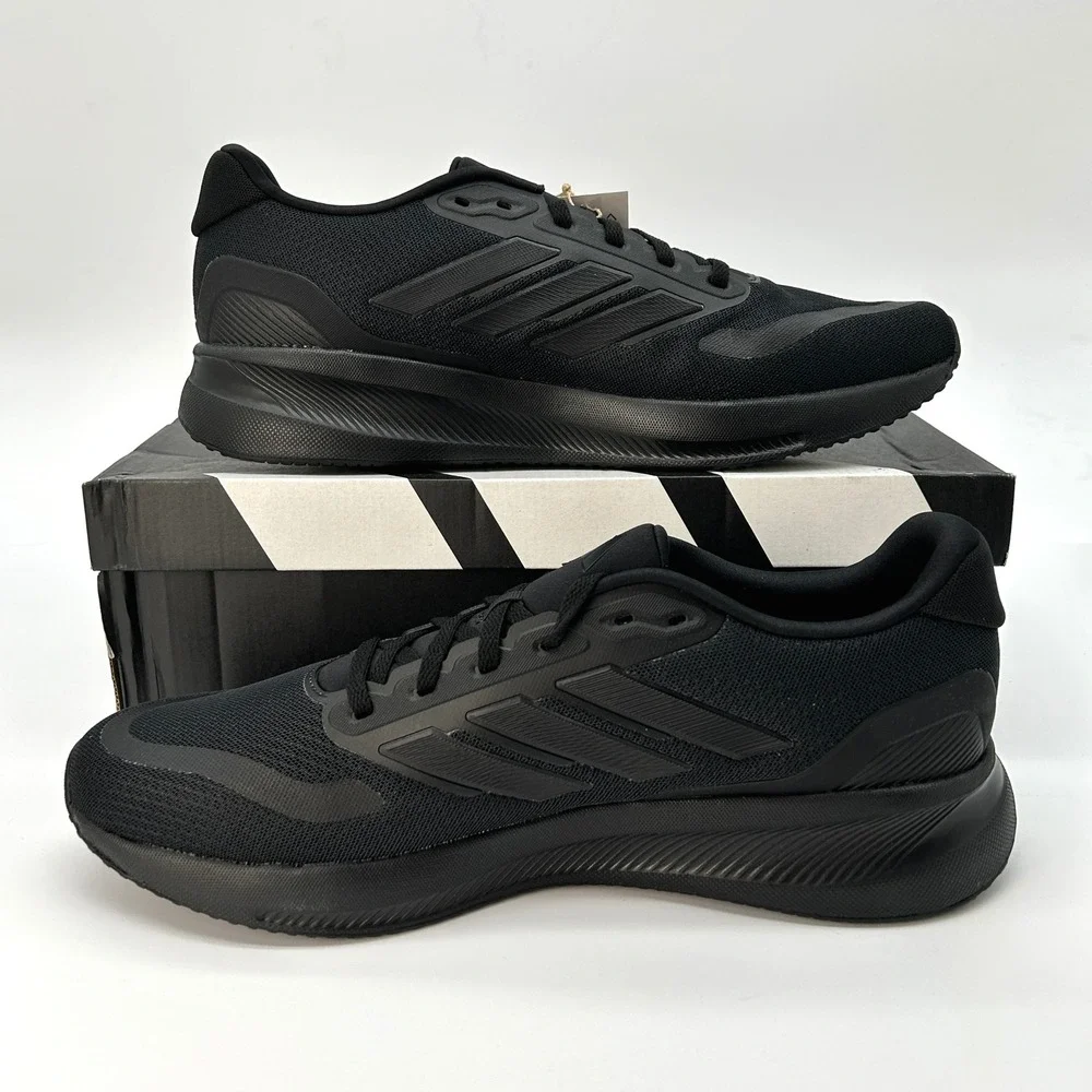 adidas Runfalcon 5 Mens Running Shoes Size 12.5 Core‎ Black Cloudfoam NEW IE8812